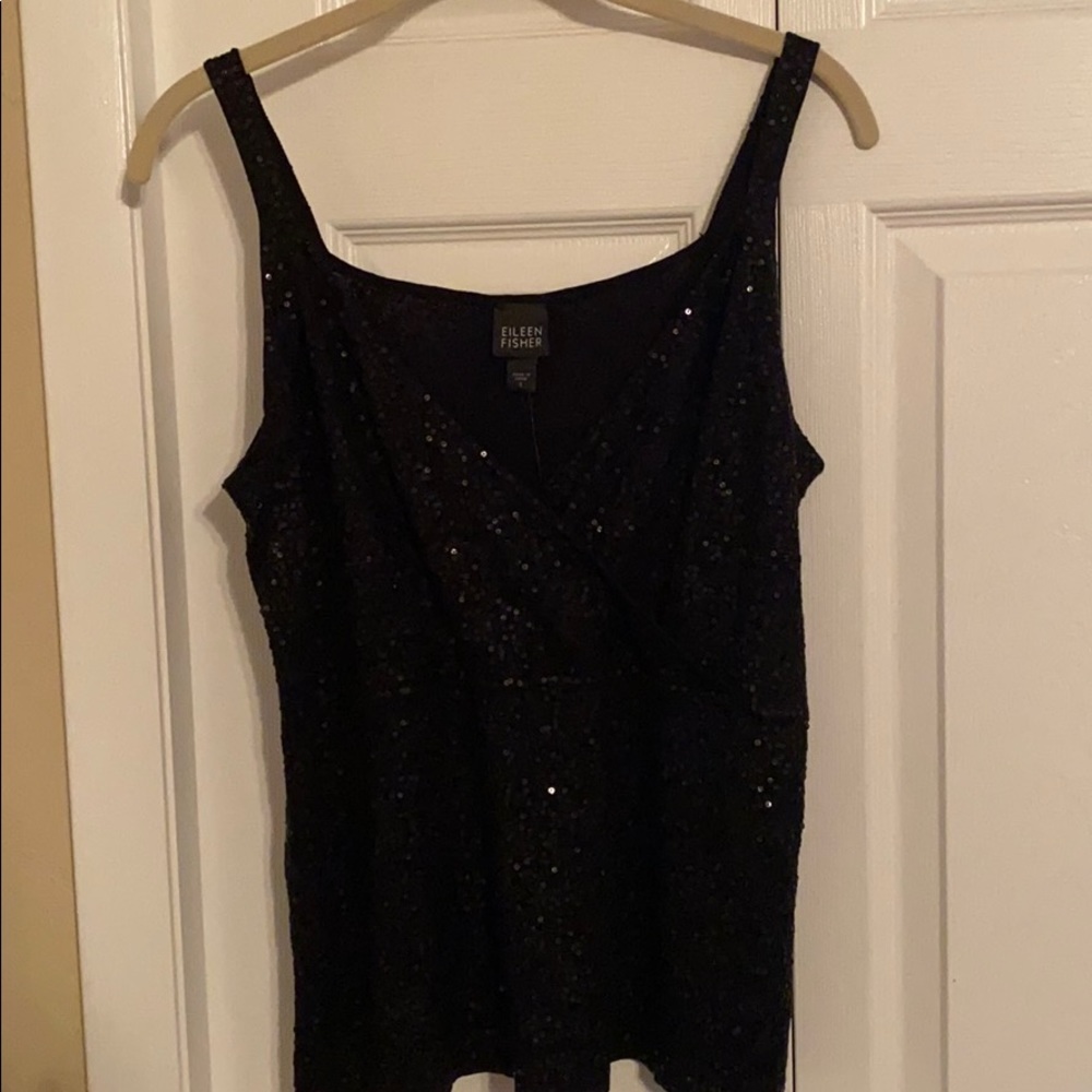 Eileen Fisher sequin tank top